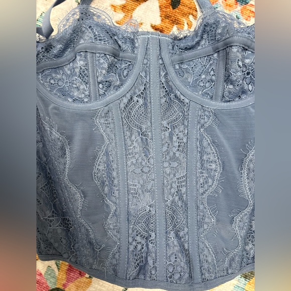 Urban Outfitters Blue Corset Top - Picture 4 of 5